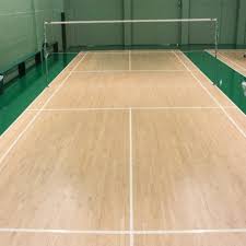 indoor wooden badminton court flooring