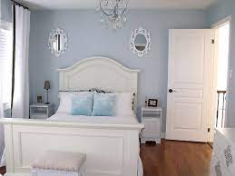 blue small bedroom ideas with white