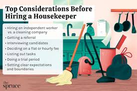 hiring a housekeeper duties and 6