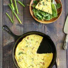 bacon frittata with caramelized onions