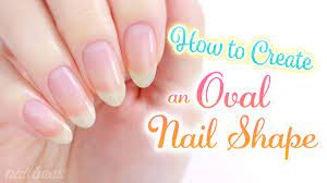 how to create an oval nail shape