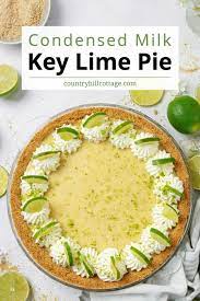 condensed milk key lime pie