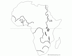 Africa Map Blank With Water Bodies Joodsetegoeden