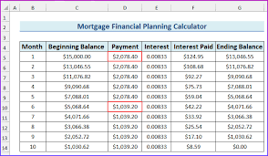 financial planning calculator in excel