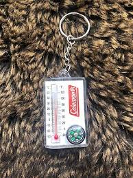 Coleman Thermometer Keychain Camping Survival Gear Wind