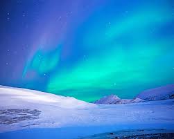 Snow Colorful Sky Aurora Paint By