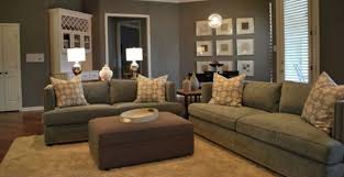 decorate a grey and brown living room