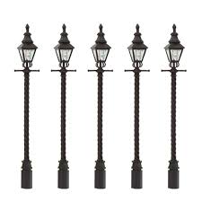 Us 20 99 Lqs03 5pcs Model Railway Train Antique Lamp Post Street Light Ho Oo Tt Scale New Delicate Miniature In Model Building Kits From Toys