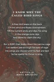 the caged bird sings poem by maya angelou