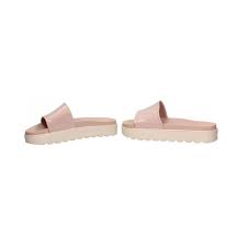 Zaxy Upload White And Nude Flat Sandals For Woman