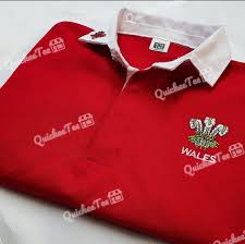 wales welsh retro rugby shirt six