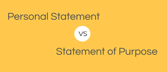 personal statement vs statement of