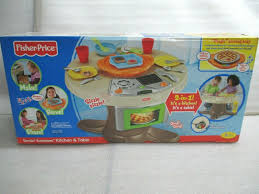 Clean and in excellent condition! New Fisher Price Servin Surprises Kitchen Table Kids Playset With Fun Sounds For Sale Online