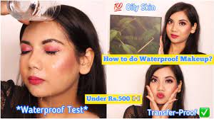 waterproof makeup tutorial for monsoons
