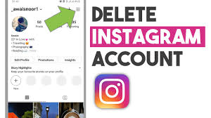 to delete insram account permanently