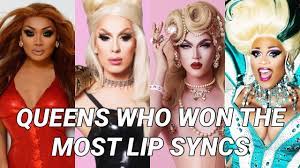 drag race queens who won the most lip