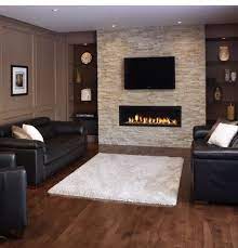 Stone Fireplace With Tv Overhead