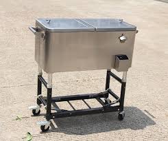 80 Qt Stainless Steel Patio Cooler