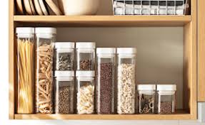 Most food storage containers are round or rectangular. 6 Organizing Rules To A Beautiful Tidy Kitchen Pantry Style Degree