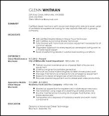 I am very interested in your posted diesel mechanic position. Free Traditional Mechanic Resume Template Resume Now