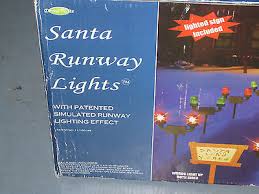 rare new nib santa s runway lights w