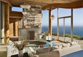 Rustic Modern House Overlooking The Ocean In Big Sur | iDesignArch | Interior  Design, Architecture & Interior Decorating eMagazine gambar png