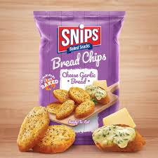 cheese garlic bread bread chips snips