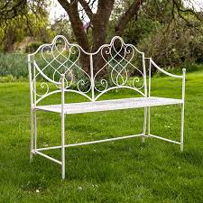 Painted Garden Bench French Vintage