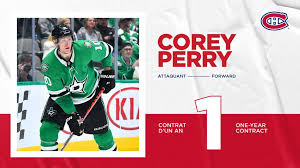 Corey perry (born may 16, 1985) is a canadian professional ice hockey player currently playing for the montreal canadiens of the national hockey league (nhl). Canadiens Agree To Terms With Corey Perry On A One Year Contract