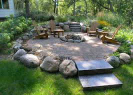 Outdoor Stone Paver Firepits