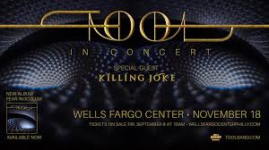 Tool Announces November 18 Performance At Wells Fargo Center