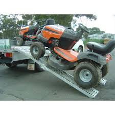 Now you can wheel the mower outside without any hassle. Folding Ride On Mower Ramps Stanford Mowers