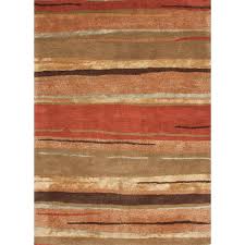 brown transitional hand tufted wool rug