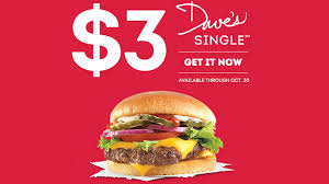3 dave s singles at wendy s canada