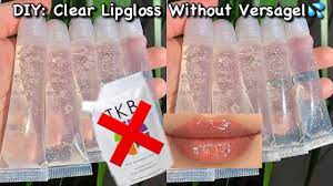 diy clear lipgloss without versagel