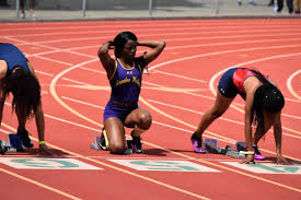 high female sprinter