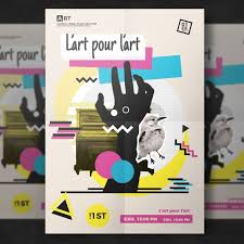 Modern Artistic Flyer Template Psd File Free Download
