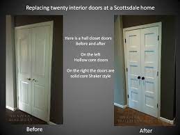 replacing interior hollow core doors