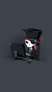 fun pirate hacker iphone wallpapers