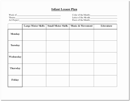 034 Business Plan Useful Weekly Lesson Template Pre K Images