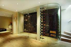 Frameless Glass Wine Cellar