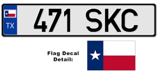 texas eurostyle license plate