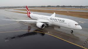 qantas takes its first boeing 787