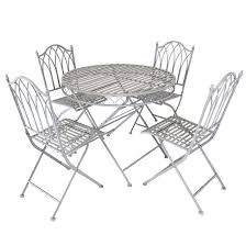 5 Piece Wrought Iron Bistro Set