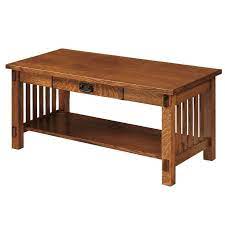 Amish Verbena Coffee Table With Drawer