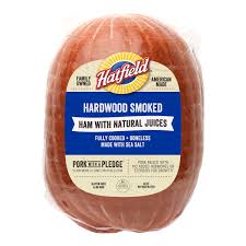 hardwood smoked ham with natural juices