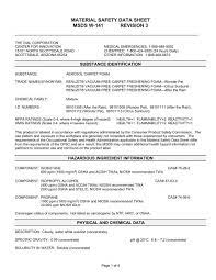 material safety data sheet msds w 141