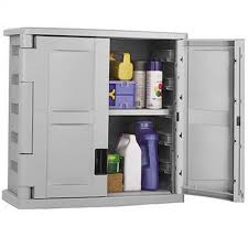 Utility Storage Cabinet Gray Black