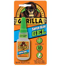 gorilla super glue gel clear 20g