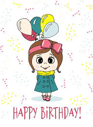 happy birthday card cute with